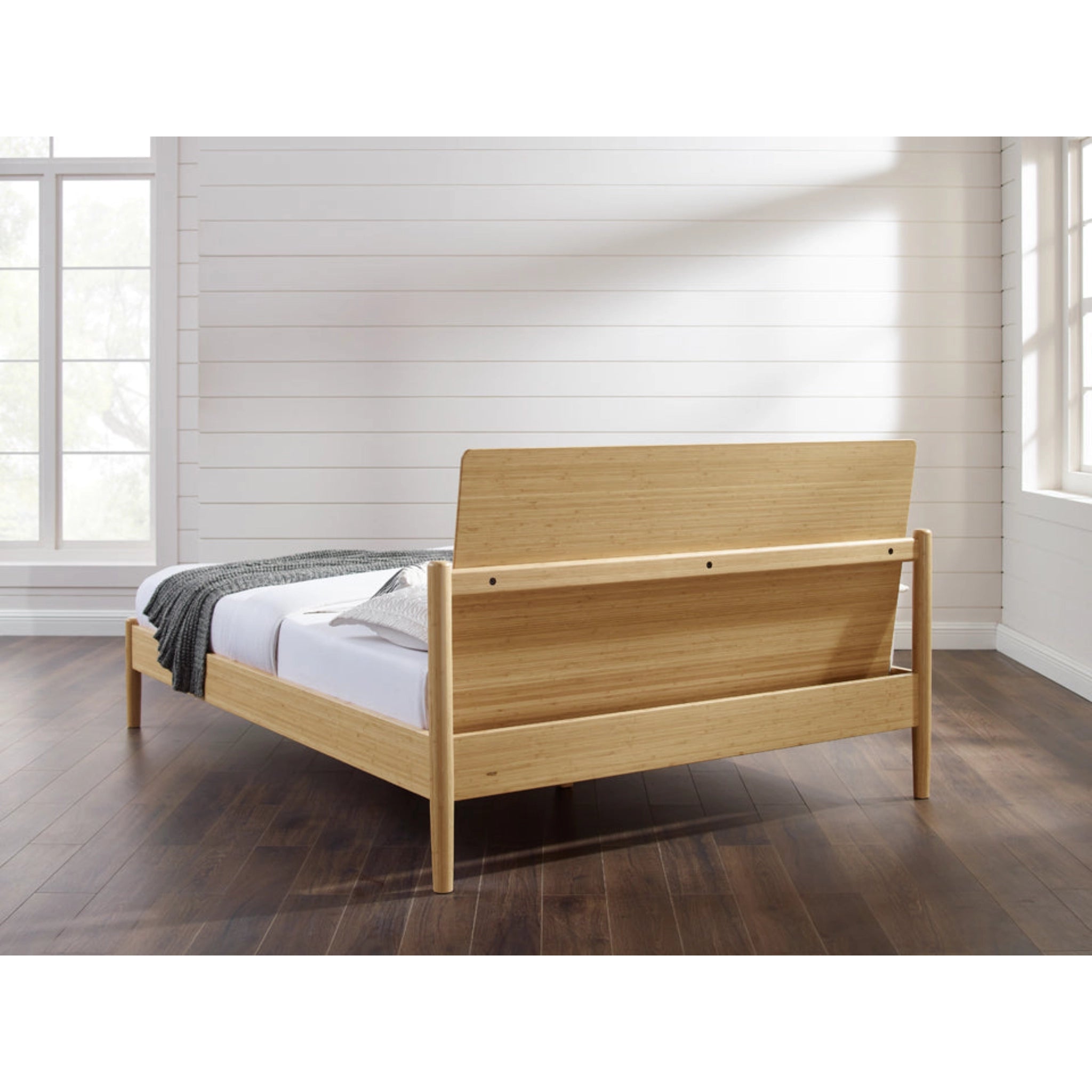 Queen Solid Bamboo Monterey Platform Bed, Wheat by Greenington image 7