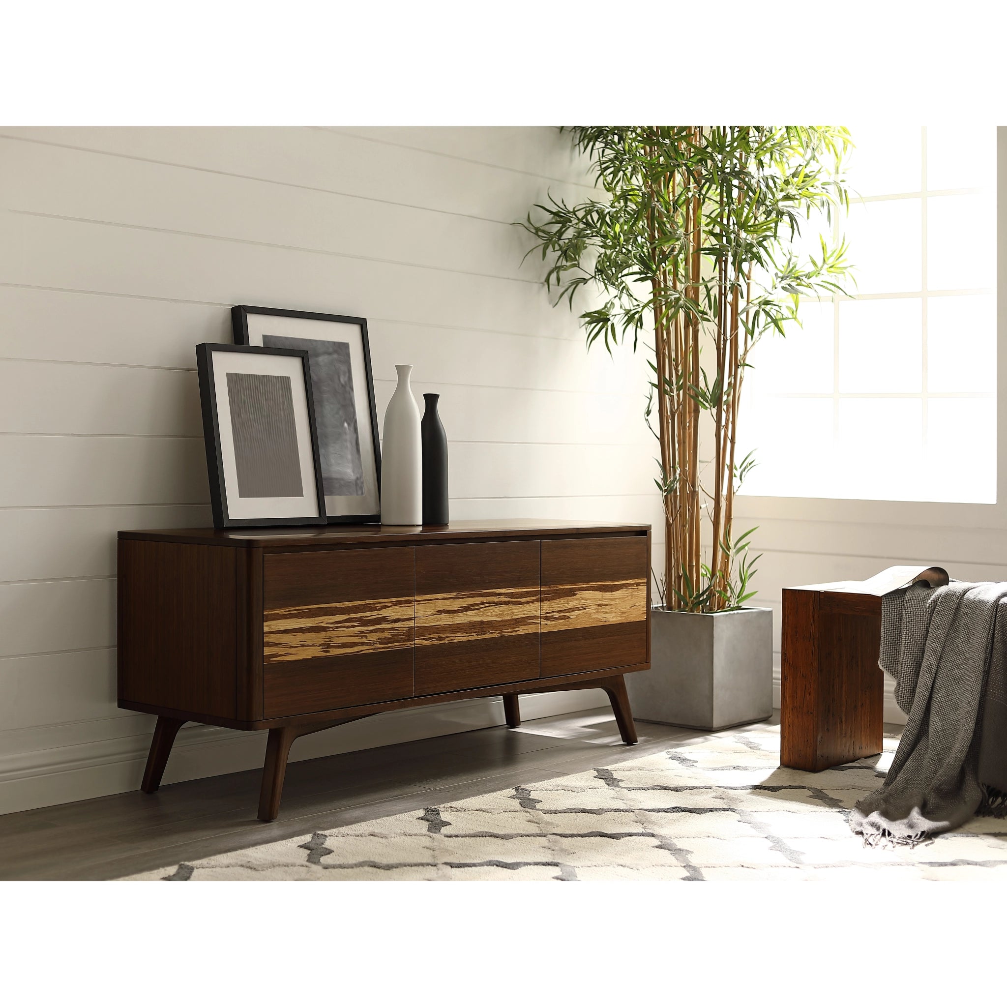 Solid Bamboo Azara Media Center, Sable by Greenington image 9