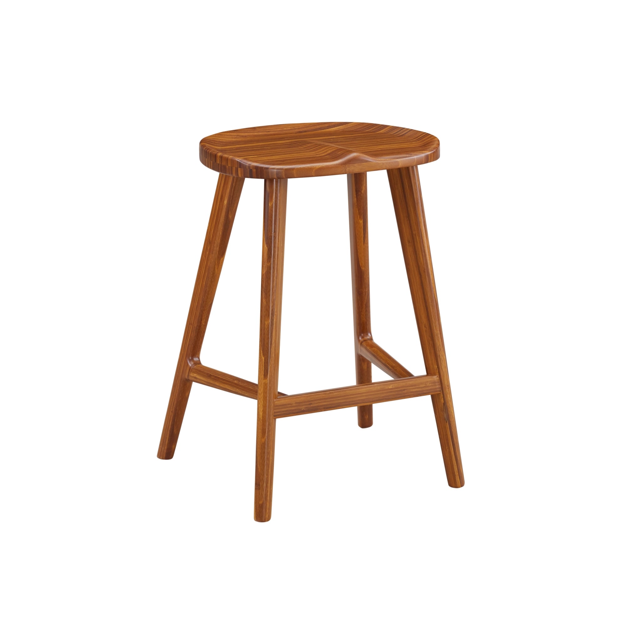 Solid Bamboo Max Counter Height Stool, Amber (Set of 2) by Greenington image 2