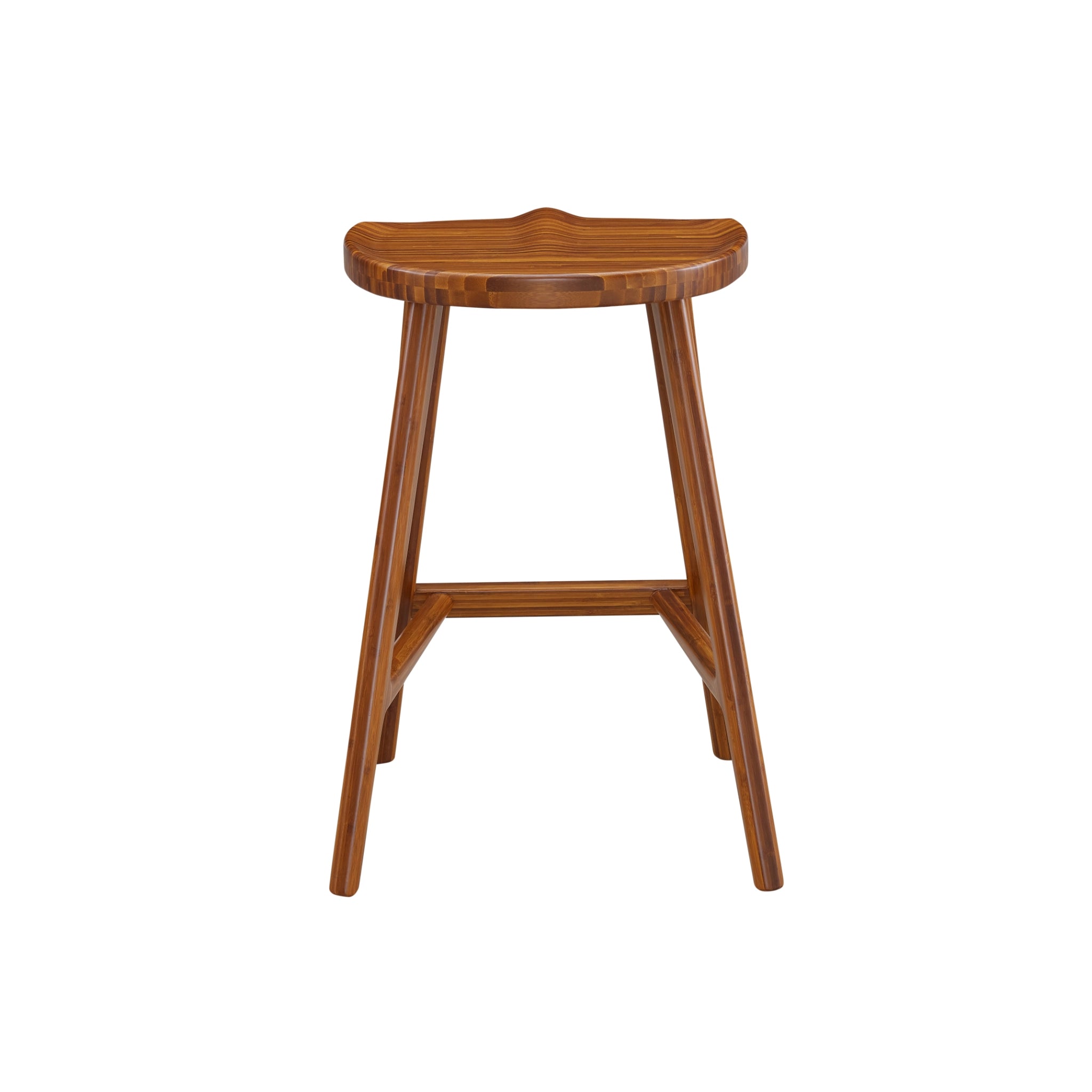 Solid Bamboo Max Counter Height Stool, Amber (Set of 2) by Greenington image