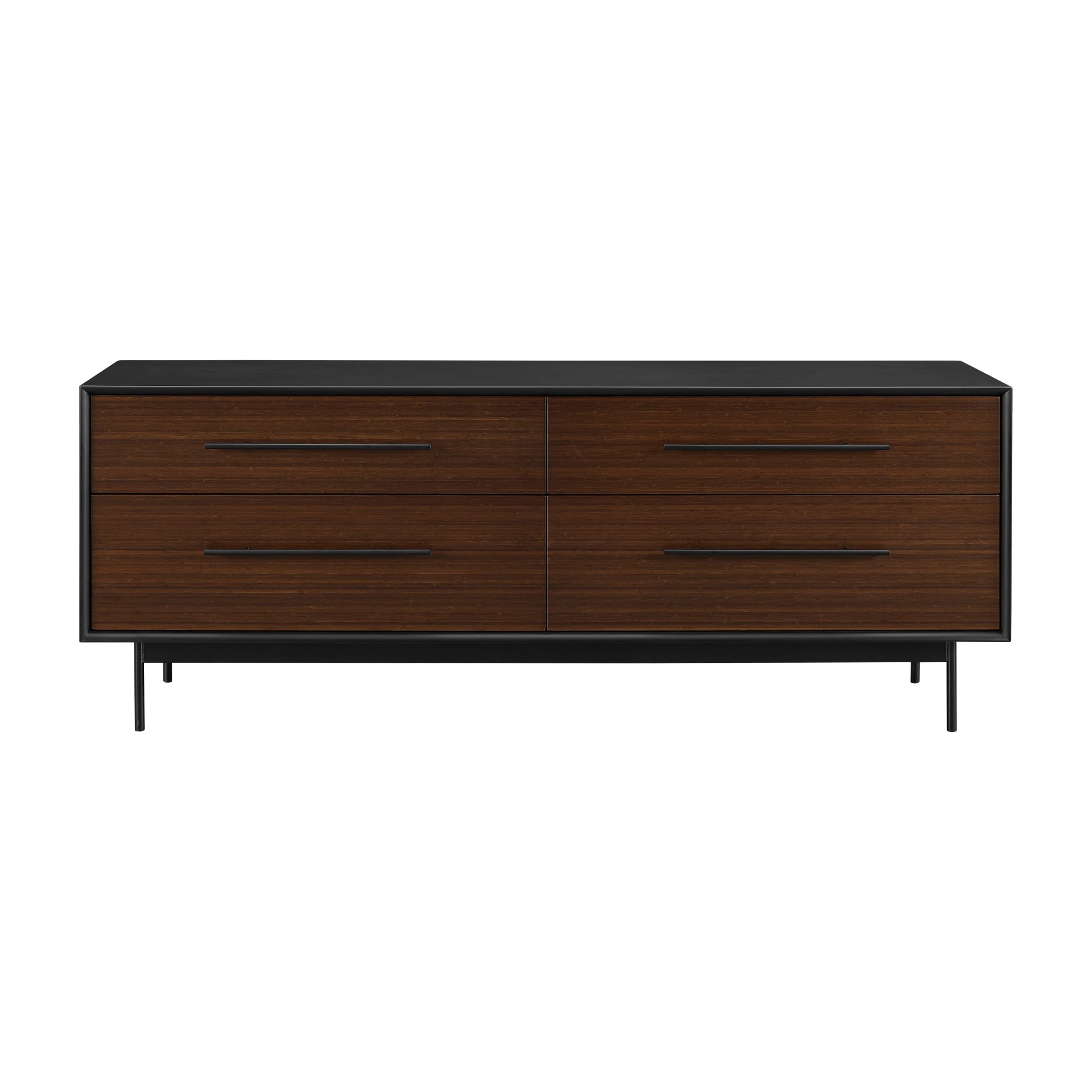 Solid Bamboo Park Avenue 4-Drawer Double Dresser, Ruby by Greenington image 3