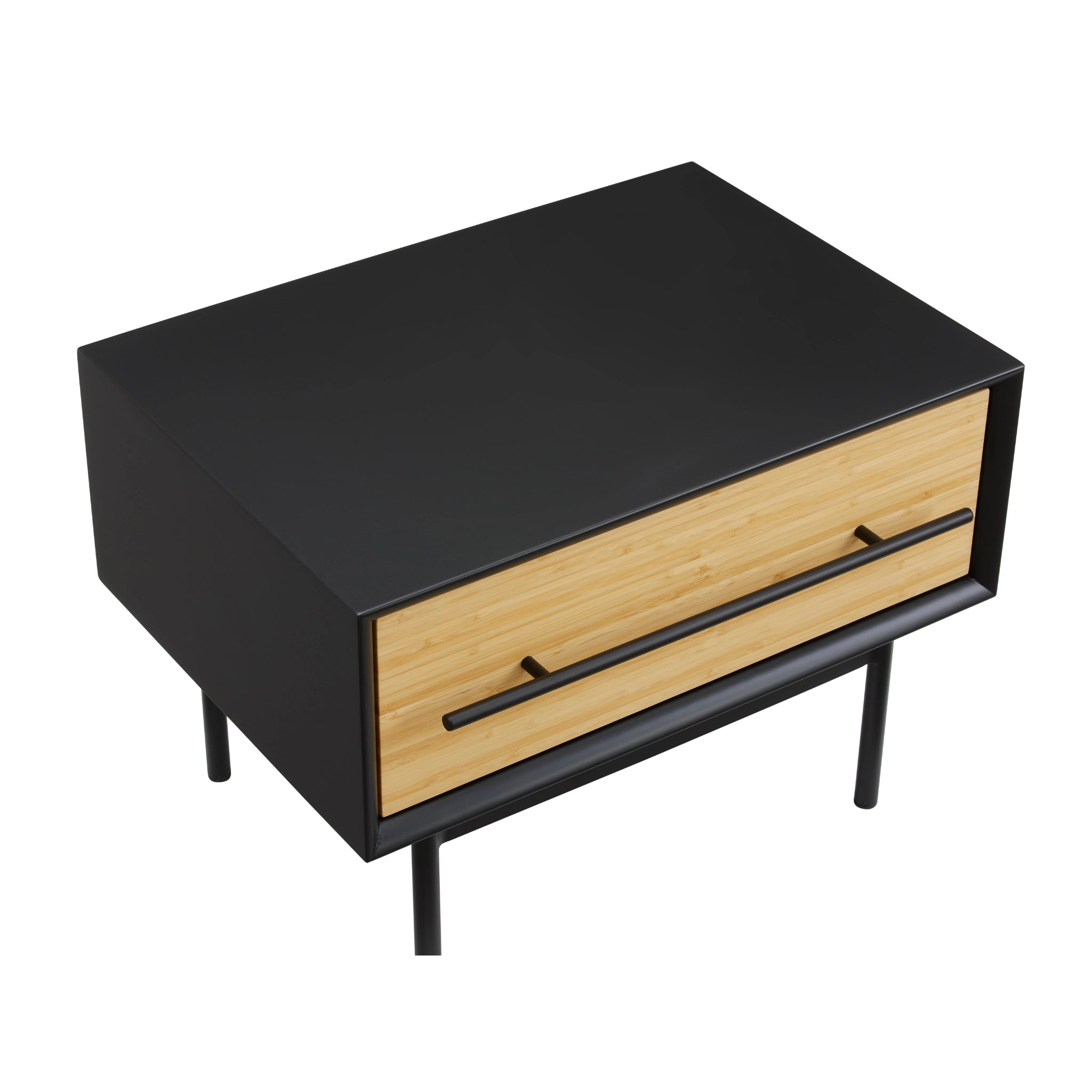 Solid Bamboo Santa Cruz 1-Drawer Nightstand, Wheat by Greenington image 2
