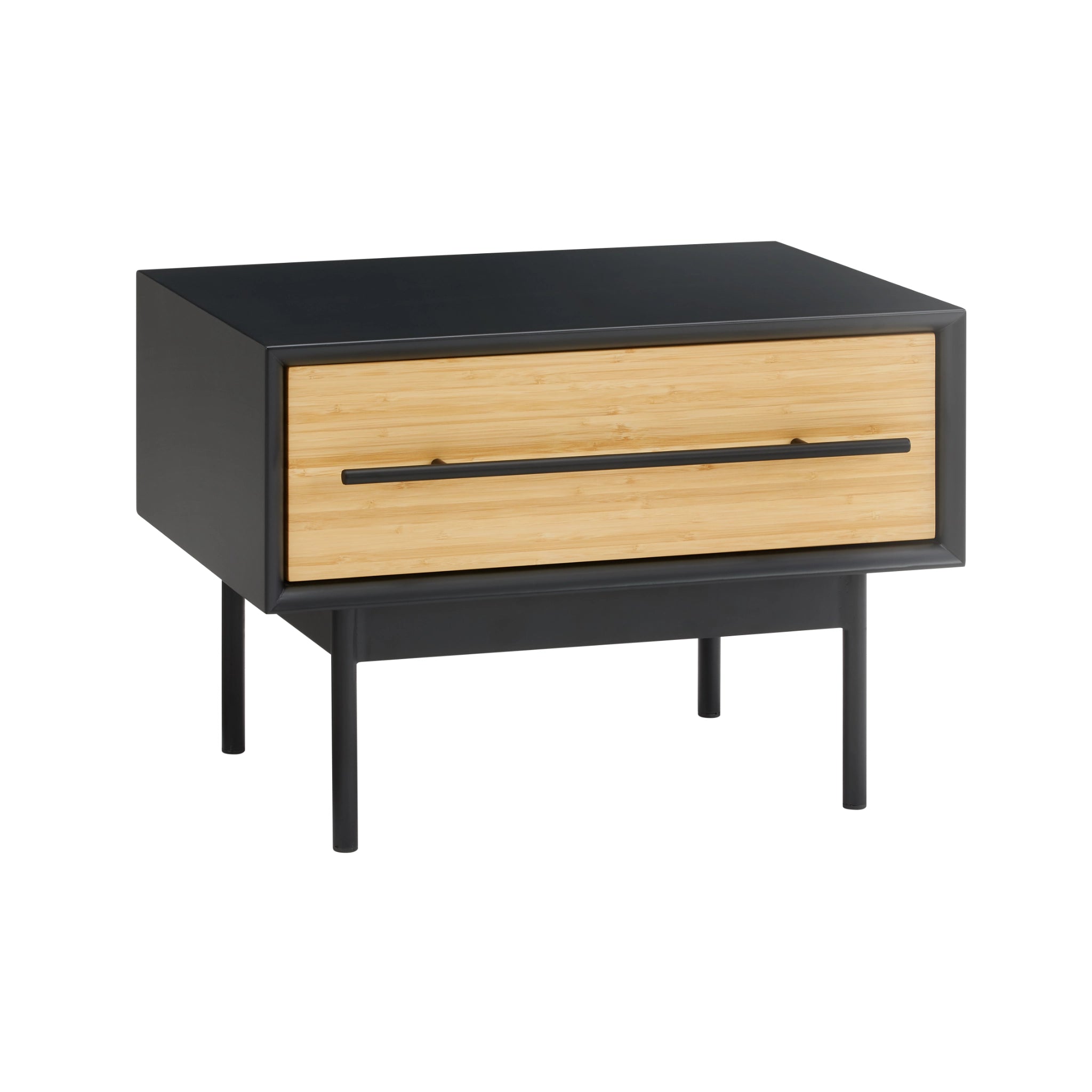 Solid Bamboo Santa Cruz 1-Drawer Nightstand, Wheat by Greenington image 3