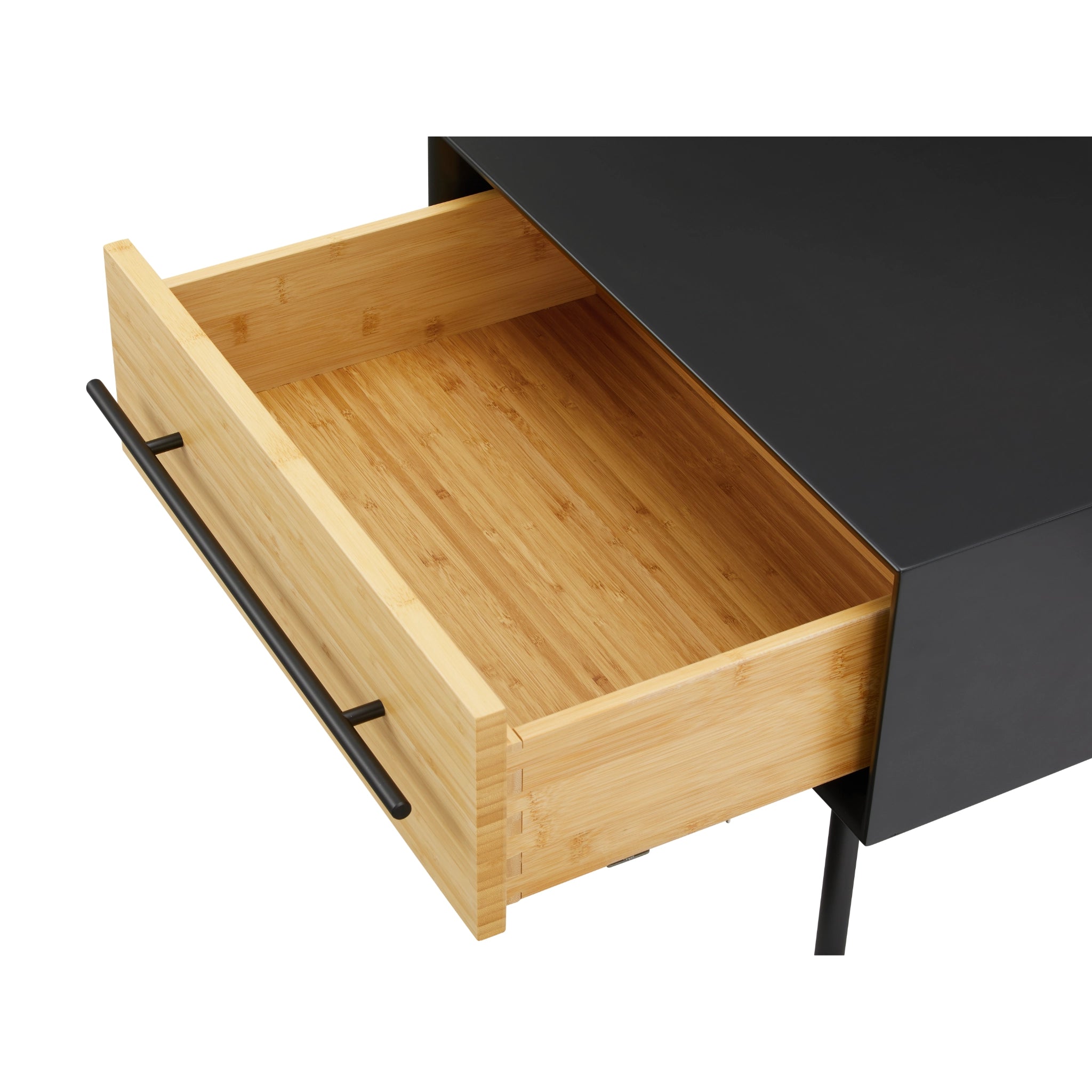 Solid Bamboo Santa Cruz 1-Drawer Nightstand, Wheat by Greenington image 5