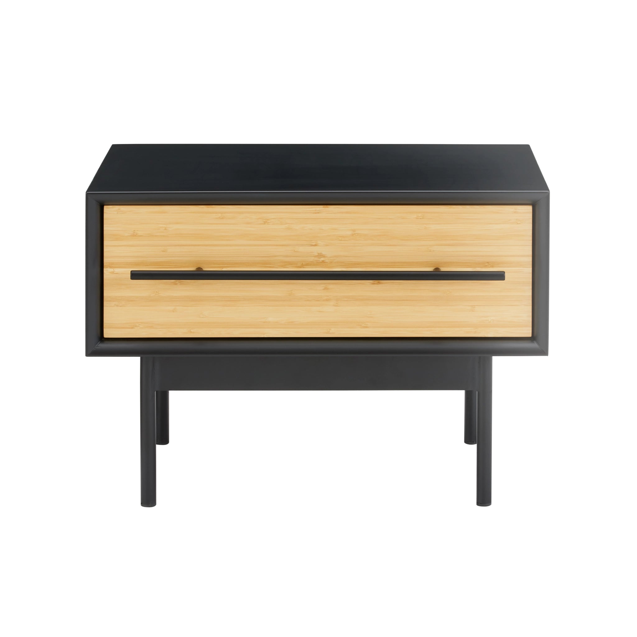 Solid Bamboo Santa Cruz 1-Drawer Nightstand, Wheat by Greenington image