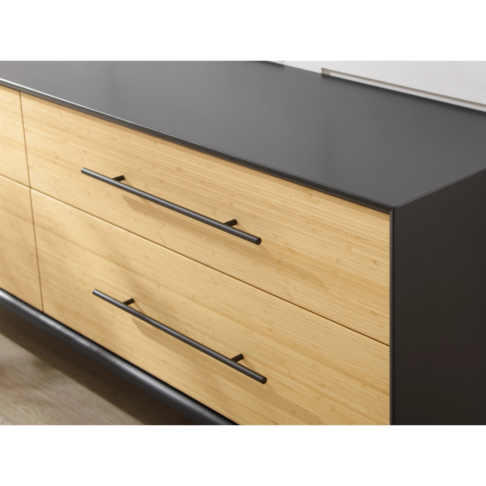Solid Bamboo Santa Cruz 4-Drawer Double Dresser, Wheat by Greenington image 5