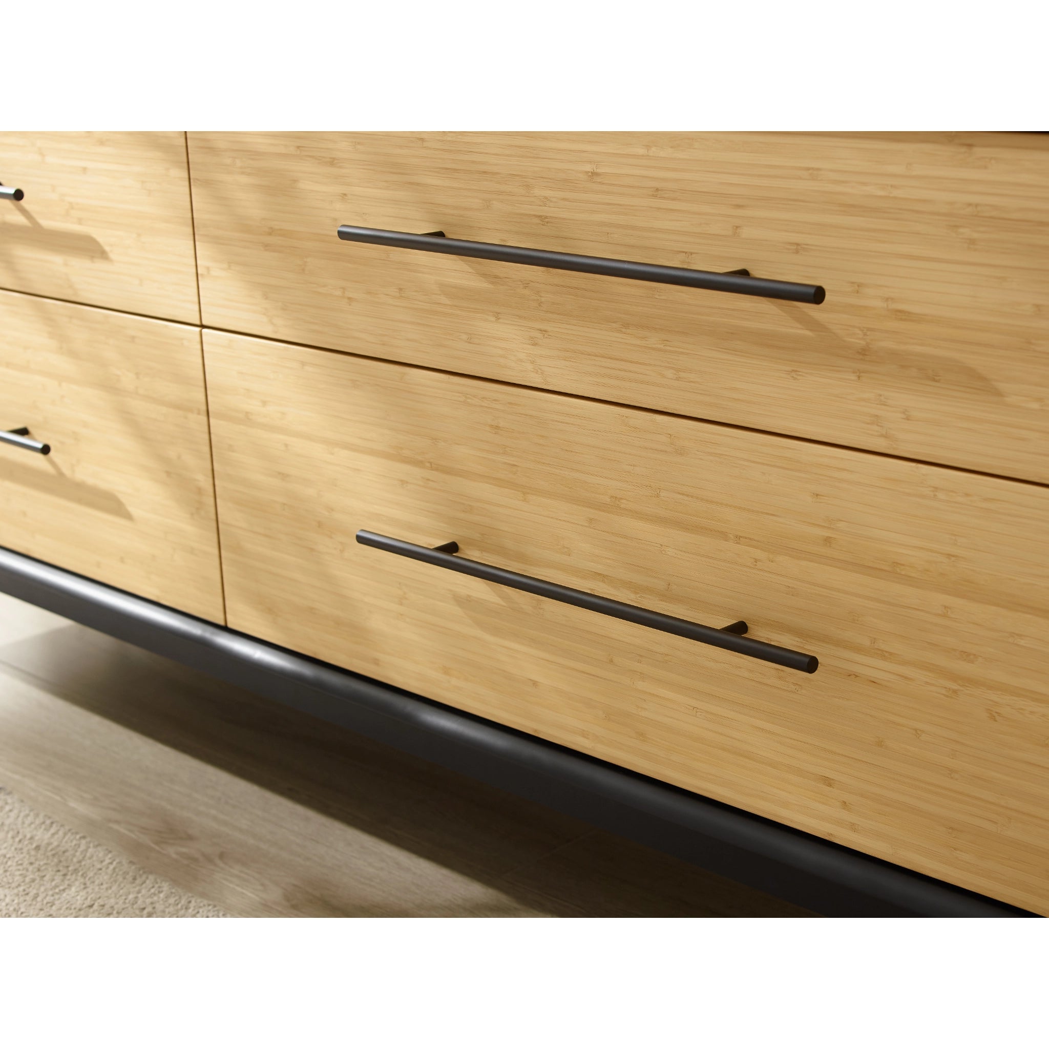 Solid Bamboo Santa Cruz 4-Drawer Double Dresser, Wheat by Greenington image 6
