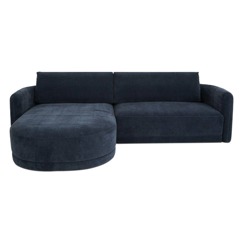 109" Dark Blue Left Chaise Sectional (VV-1024-19-L-0) by Moe's Home Collection