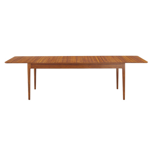 Solid Bamboo Erikka 110" Double-Leaves Extension Dining Table, Amber - Erikka 110" Double-Leaves Extension Dining Table, Amber by Greenington