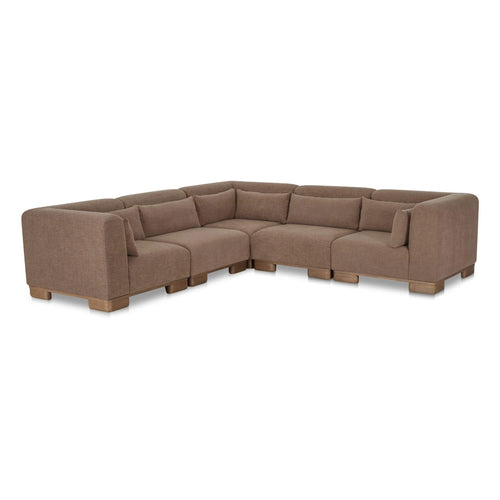 115" Dark Brown Classic L Modular Sectional (OA-1048-20) by Moe's Home Collection