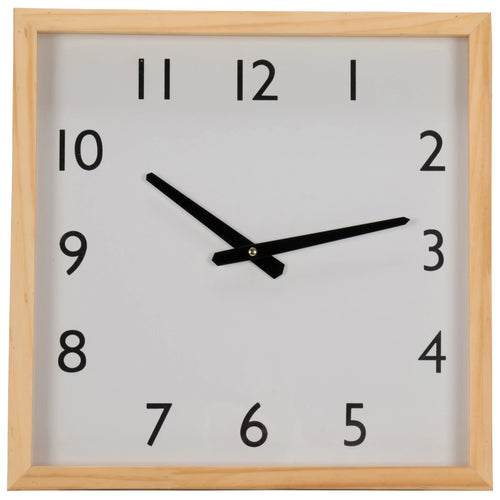 16" Natural Wood Wall Clock