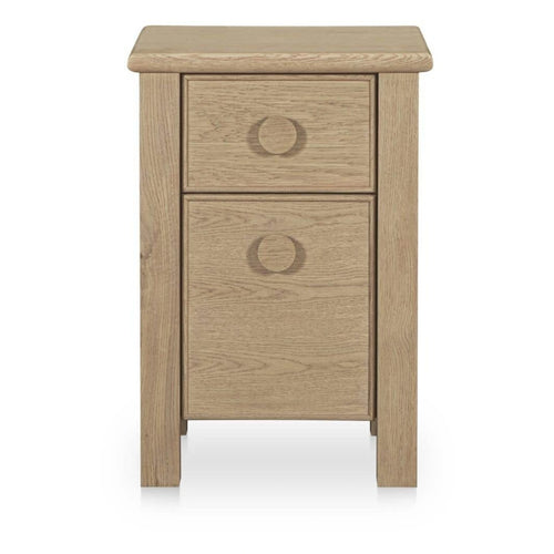 18" Natural Oak Floating Wall-Mount Nightstand