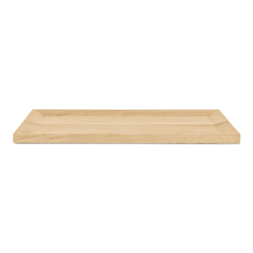 18" Natural Oak Wood Serving Tray