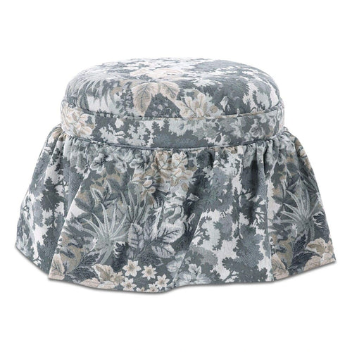 20" Blue Tapestry Storage Ottoman (OA-1112-26) by Moe's Home Collection