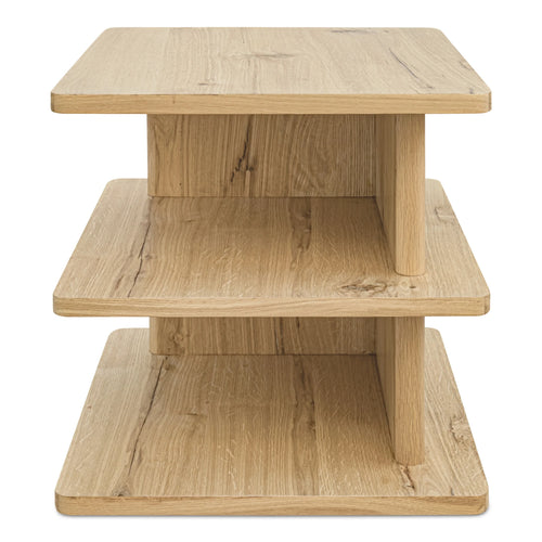 22" Rustic Oak Three-Tier Side Table (FC-1019-24) by Moe's Home Collection