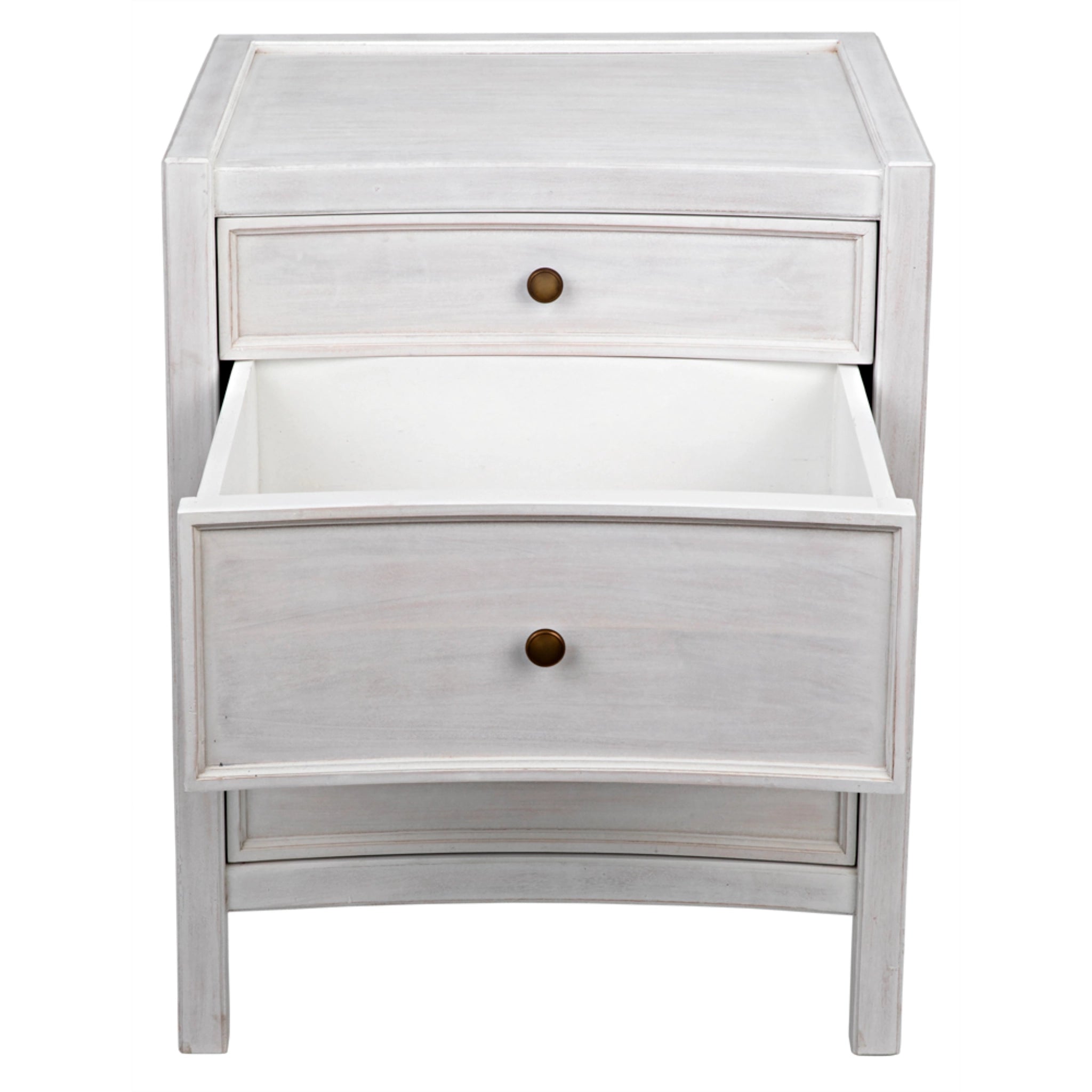 24 Hampton Night Stand In White Wash By Noir Gtab928Wh 9