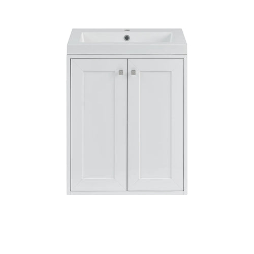 24" Chianti Single Cabinet in Glossy White by James Martin Vanities