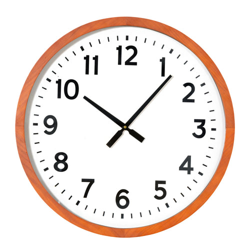 24" Honey Wood Wall Clock