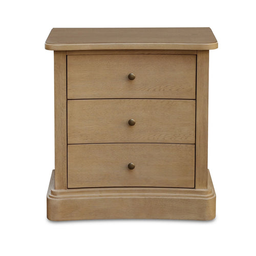 28" Natural Oak Nightstand with Serpentine Base (EM-1012-24) by Moe's Home Collection