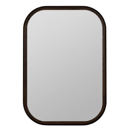 28x40" Dark Wood Wall Mirror