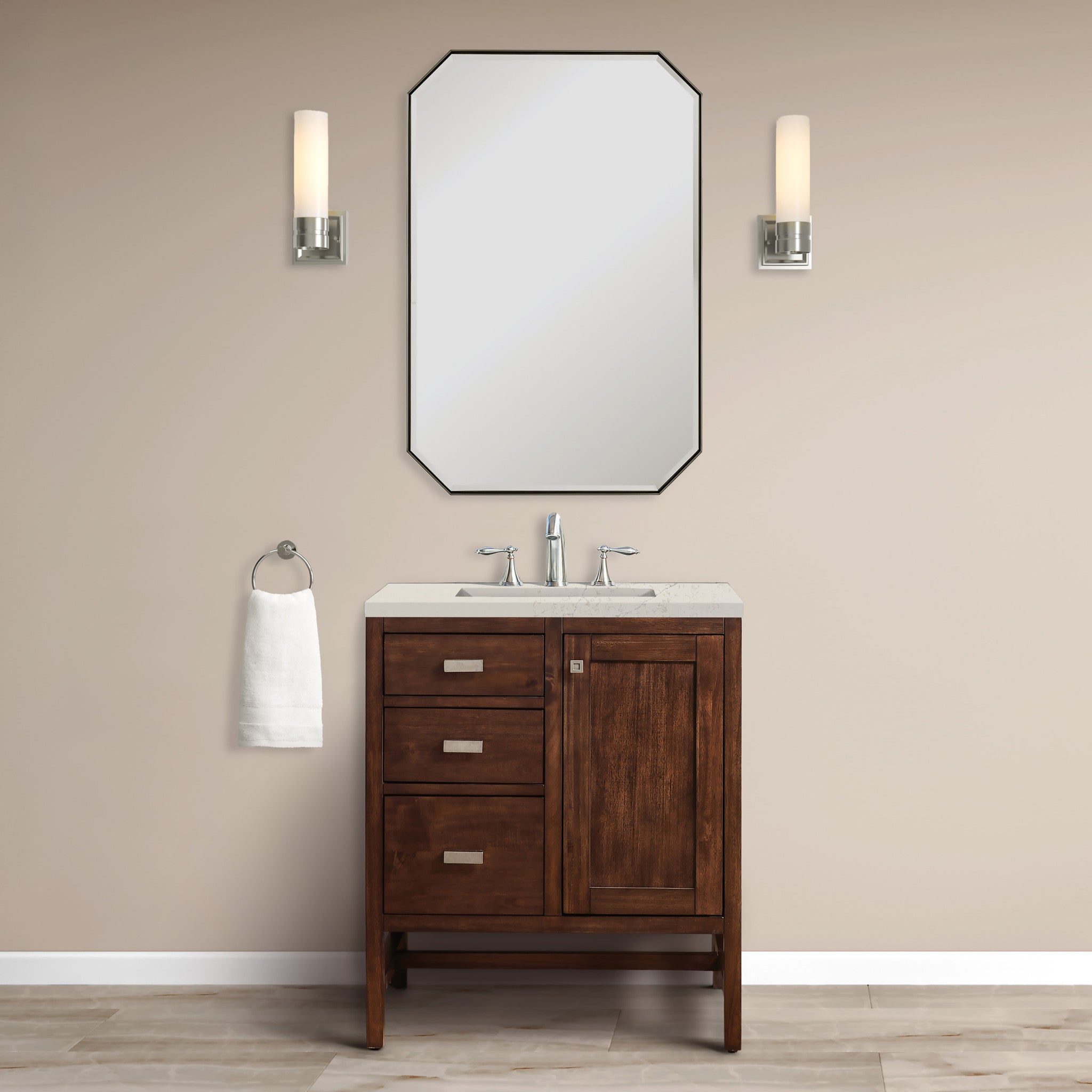 30-addison-single-vanity-cabinet-in-mid-century-acacia-by-james-martin-vanities-e444-v30-mca-siberian-silestone image 1
