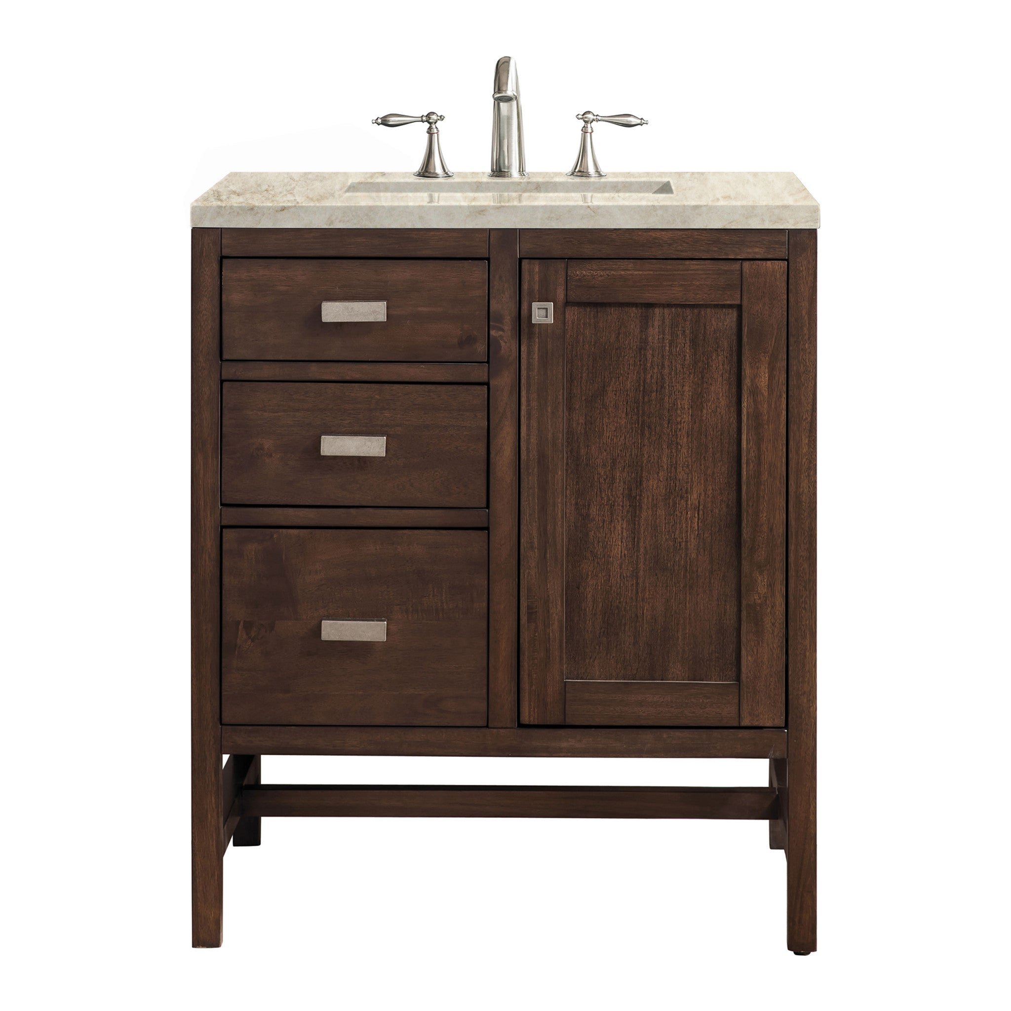 30-addison-single-vanity-cabinet-in-mid-century-acacia-by-james-martin-vanities-e444-v30-mca-tajnar-eclos-zero-silica image