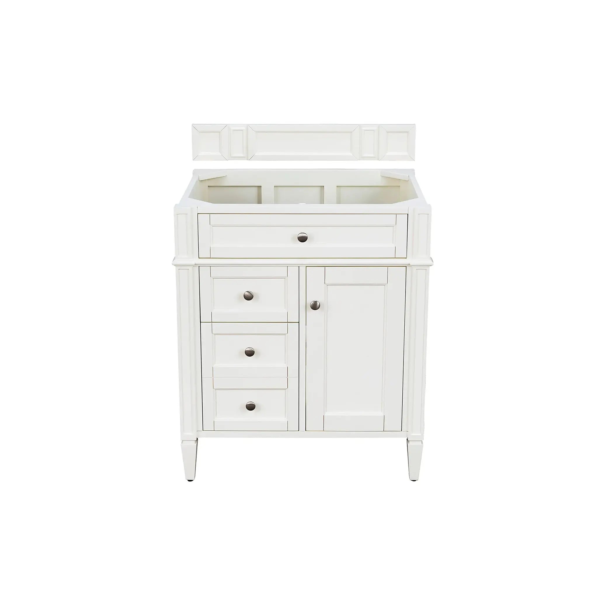 30" Brittany Single Vanity in Bright White-Cabinet Only-Not Available image