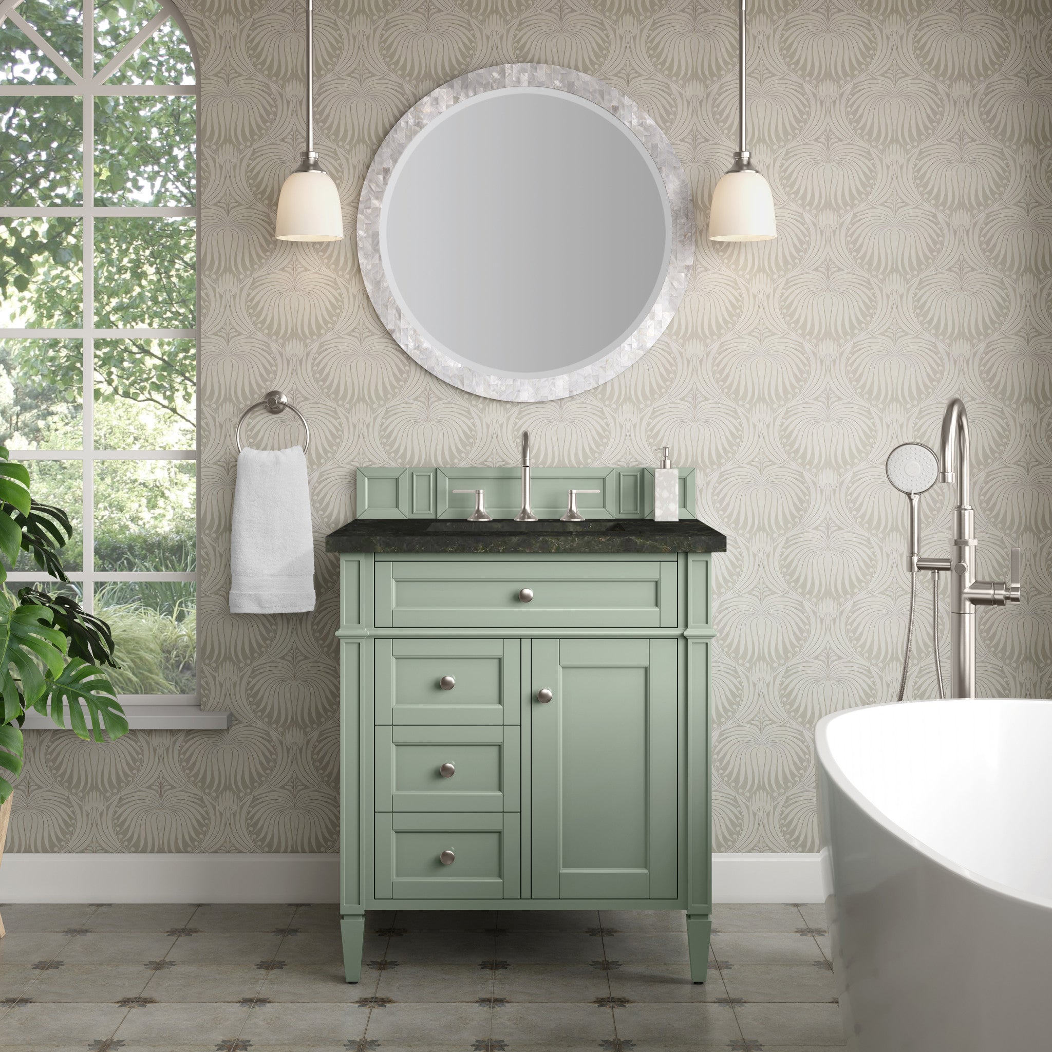 30-brittany-single-vanity-in-sage-green-by-james-martin-vanities-phantome-eclos-zero-silica image 1