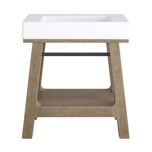 31.5" Auburn Single Sink Console in Weathered Timber by James Martin Vanities