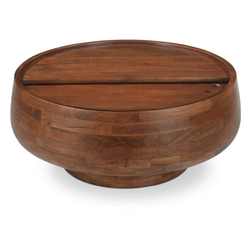 33" Natural Oak Storage Coffee Table (KY-1039-24) by Moe's Home Collection