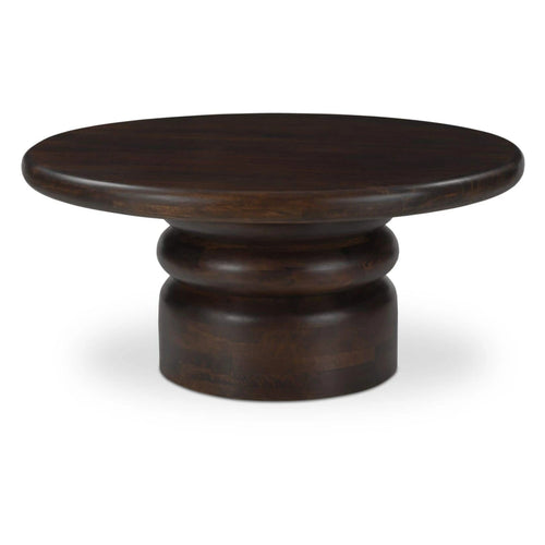 35" Brown Round Coffee Table (KY-1038-20-0) by Moe's Home Collection
