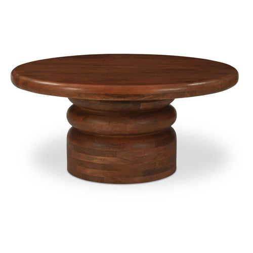 35" Natural Oak Round Coffee Table (KY-1038-24-0) by Moe's Home Collection