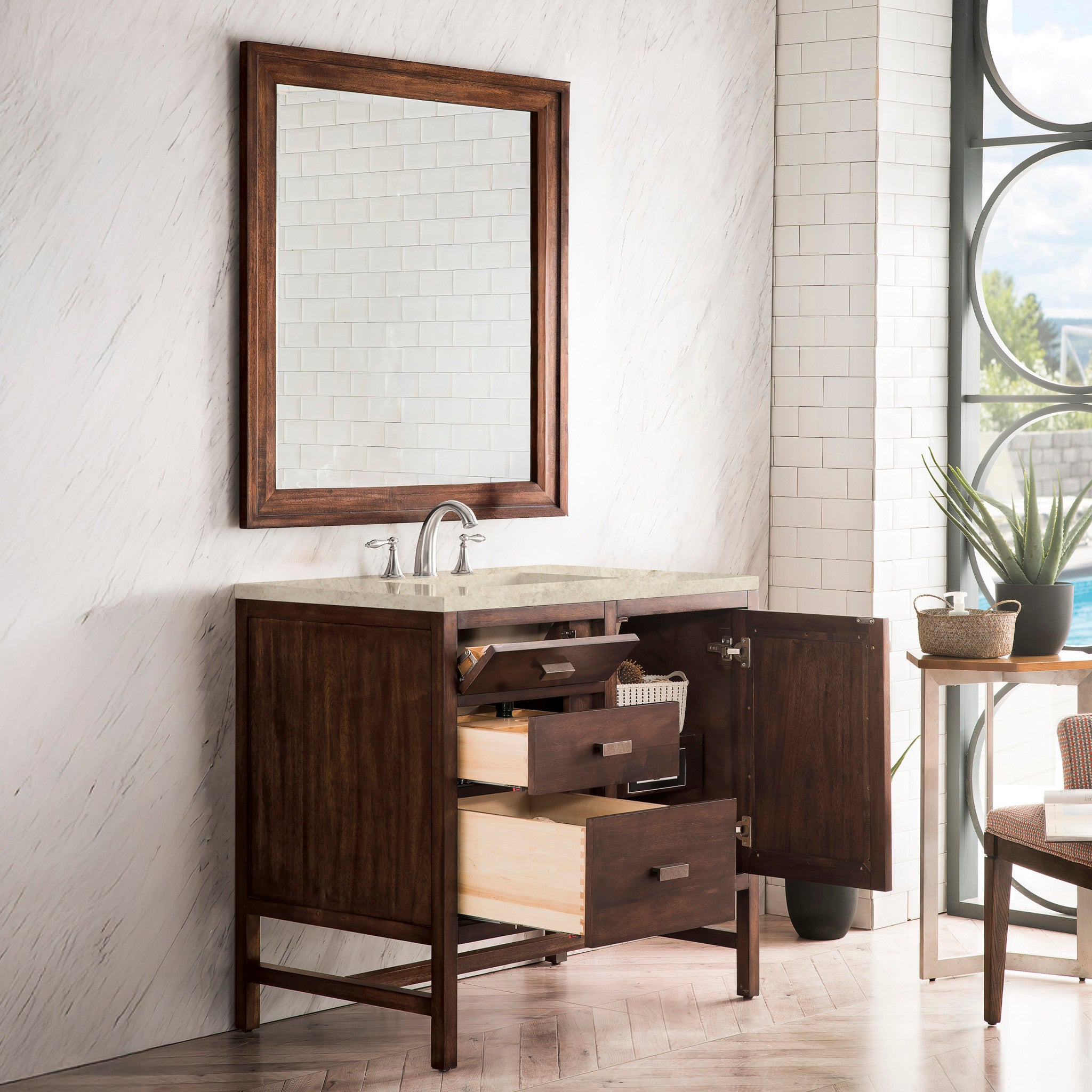 36-addison-single-vanity-cabinet-in-mid-century-acacia-by-james-martin-vanities-e444-v36-mca-tajnar-eclos-zero-silica image 3