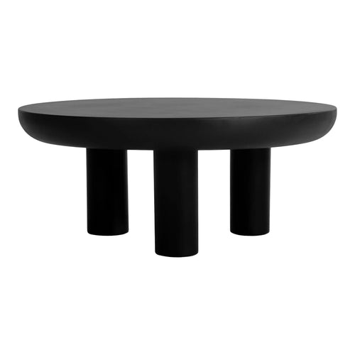 36" Black Round Coffee Table (ZT-1035-02-0) by Moe's Home Collection