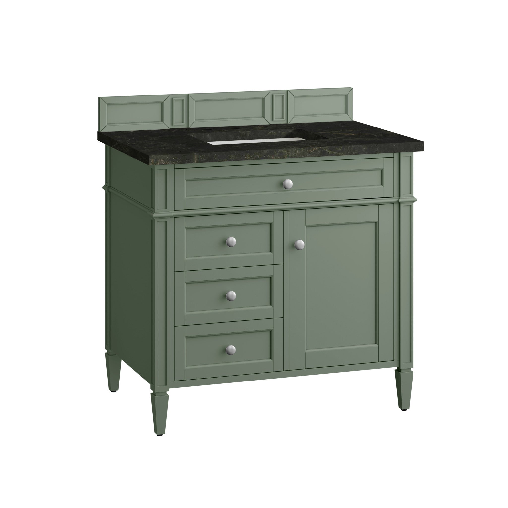36-brittany-single-vanity-in-smokey-celadon-by-james-martin-vanities-phantome-eclos-zero-silica image 1
