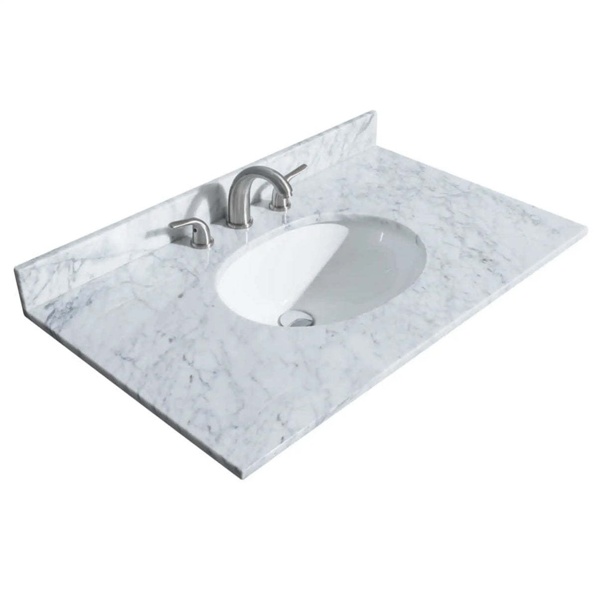 36" Deborah Single Bathroom Vanity in White with Polished Chrome Trim & Medicine Cabinet by Wyndham