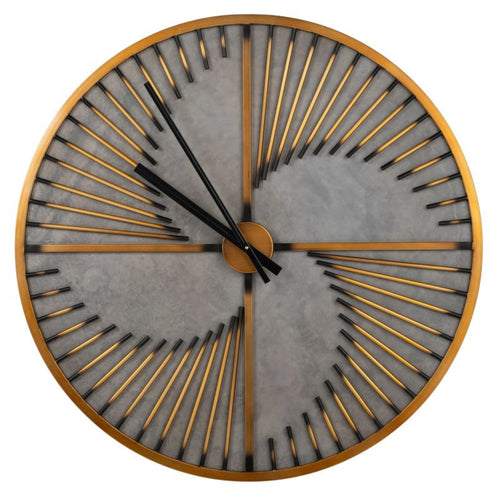36" Gold Acrylic Wall Clock