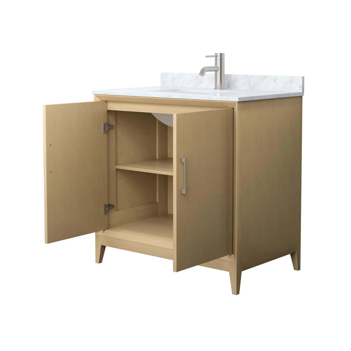 36-janna-single-bathroom-vanity-in-white-oak-with-brushed-nickel-trim-white-carrara-marble-1-hole image 4