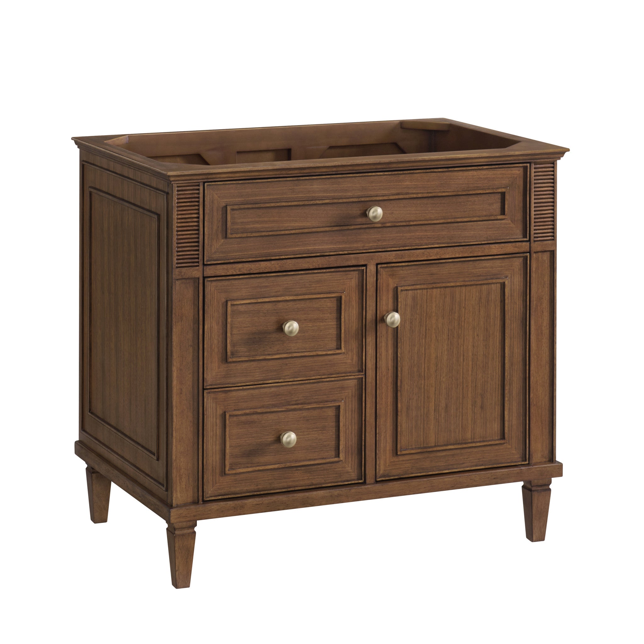 36-lorelai-single-vanity-in-mid-century-walnut-by-james-martin-vanities-phantome-eclos-zero-silica image 2