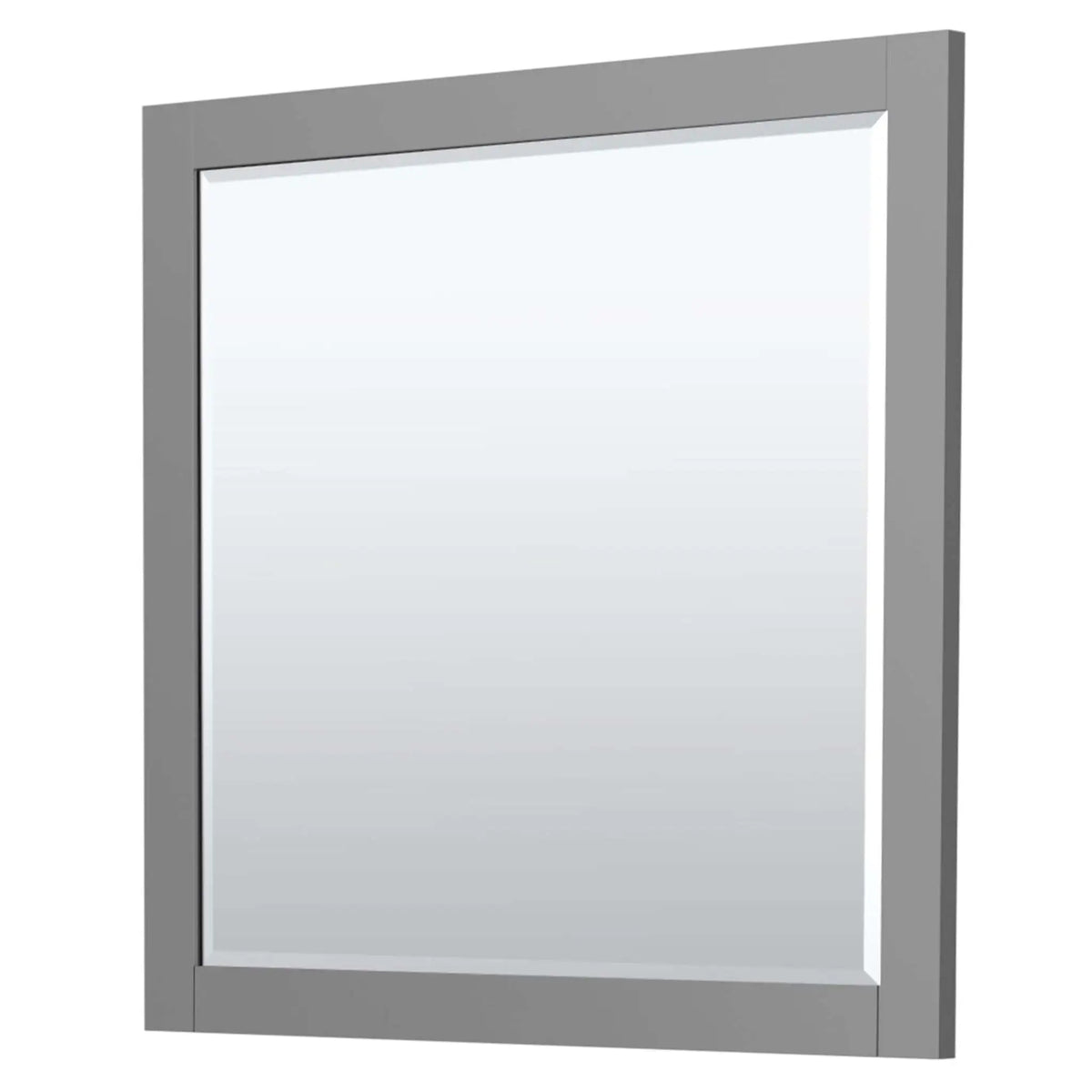 36" Miranda Single Bathroom Vanity in Dark Gray with Brushed Gold Trim & 34" Mirror by Wyndham