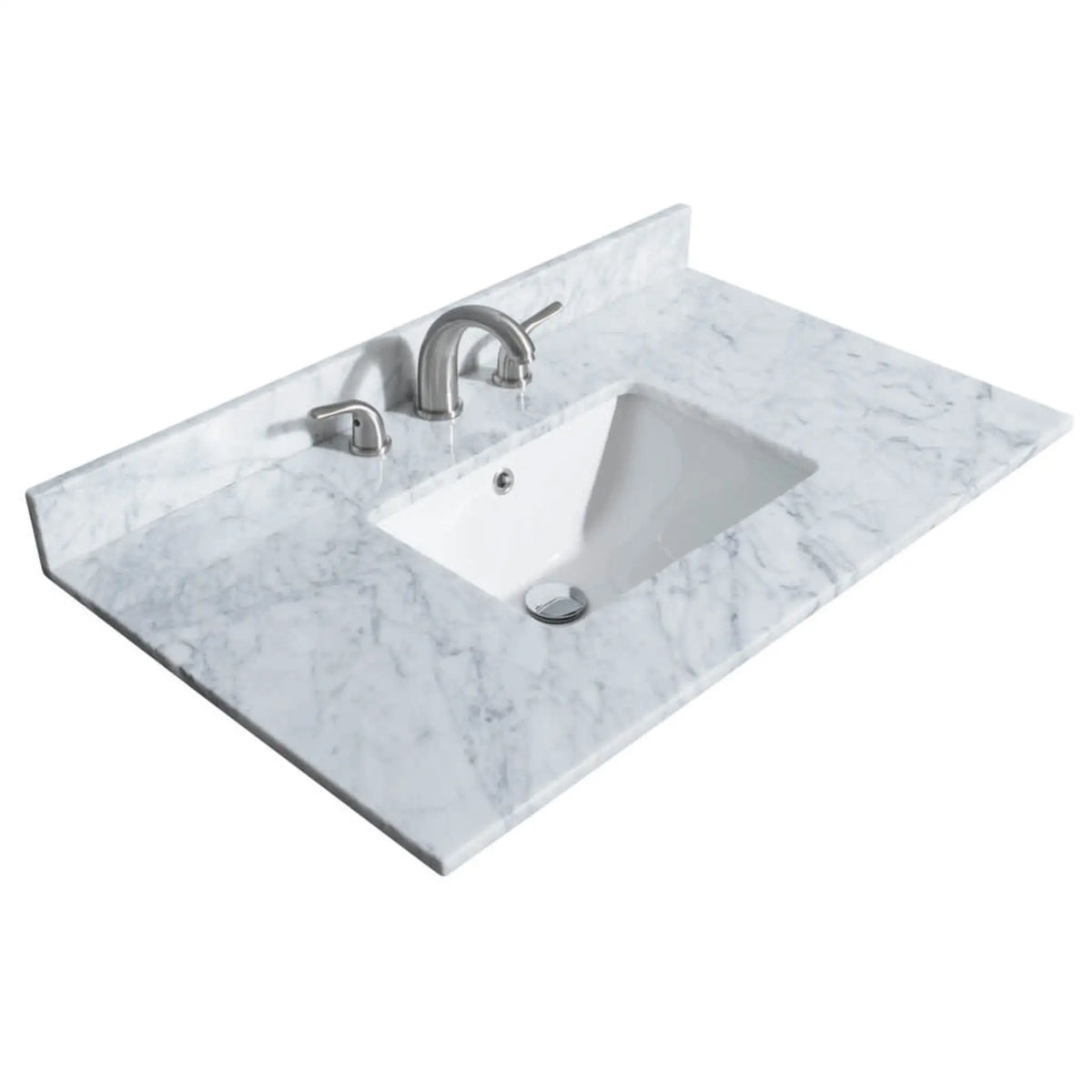 36" Miranda Single Bathroom Vanity in Dark Gray with Brushed Nickel Trim by Wyndham