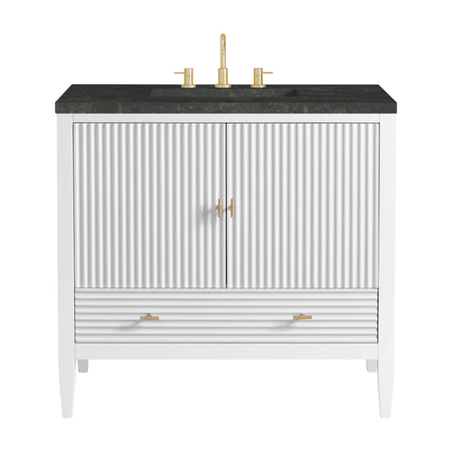 36" Myrrin Vanity in Bright White by James Martin Vanities