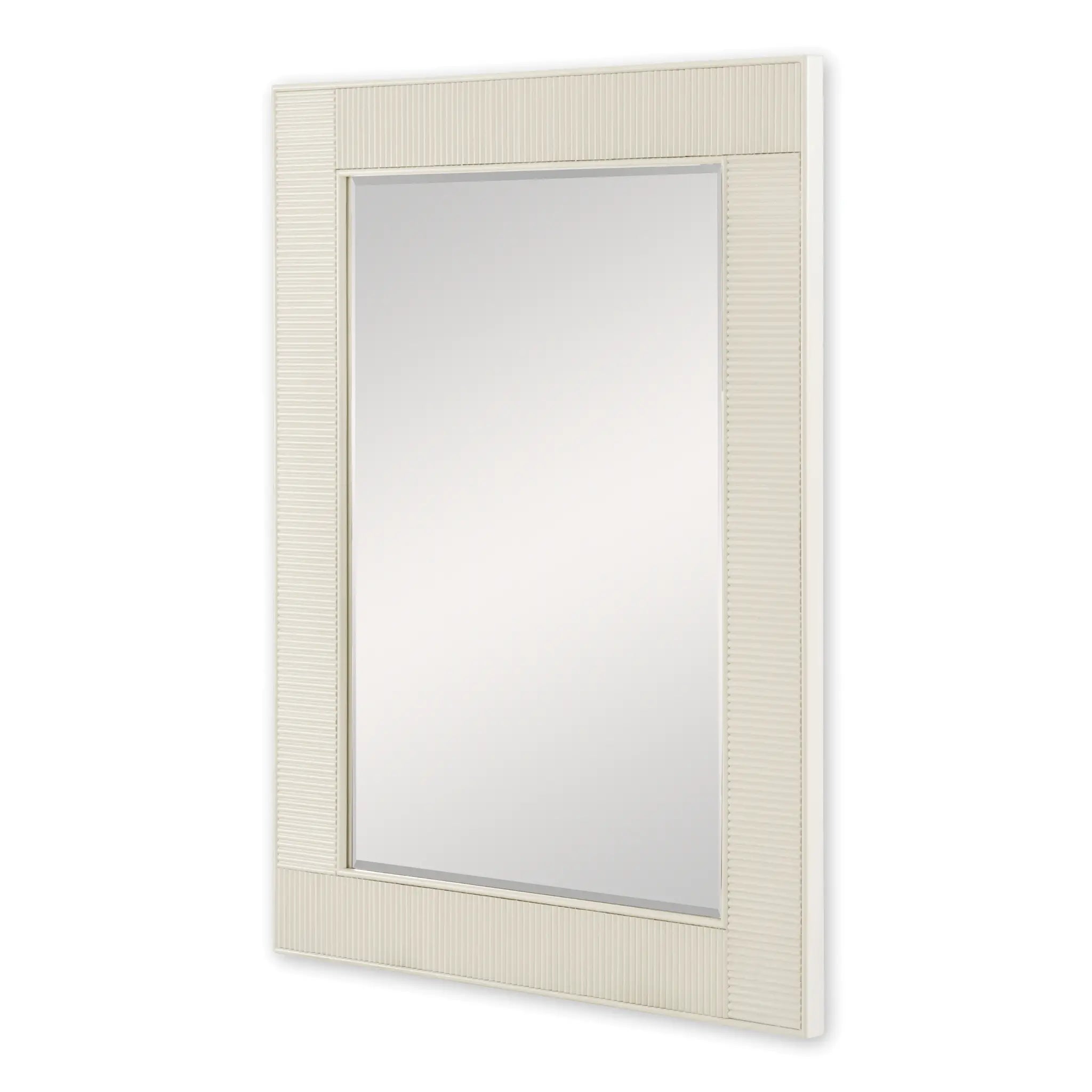 36" Reeded Mirror - Linen by Ambella Home image 1