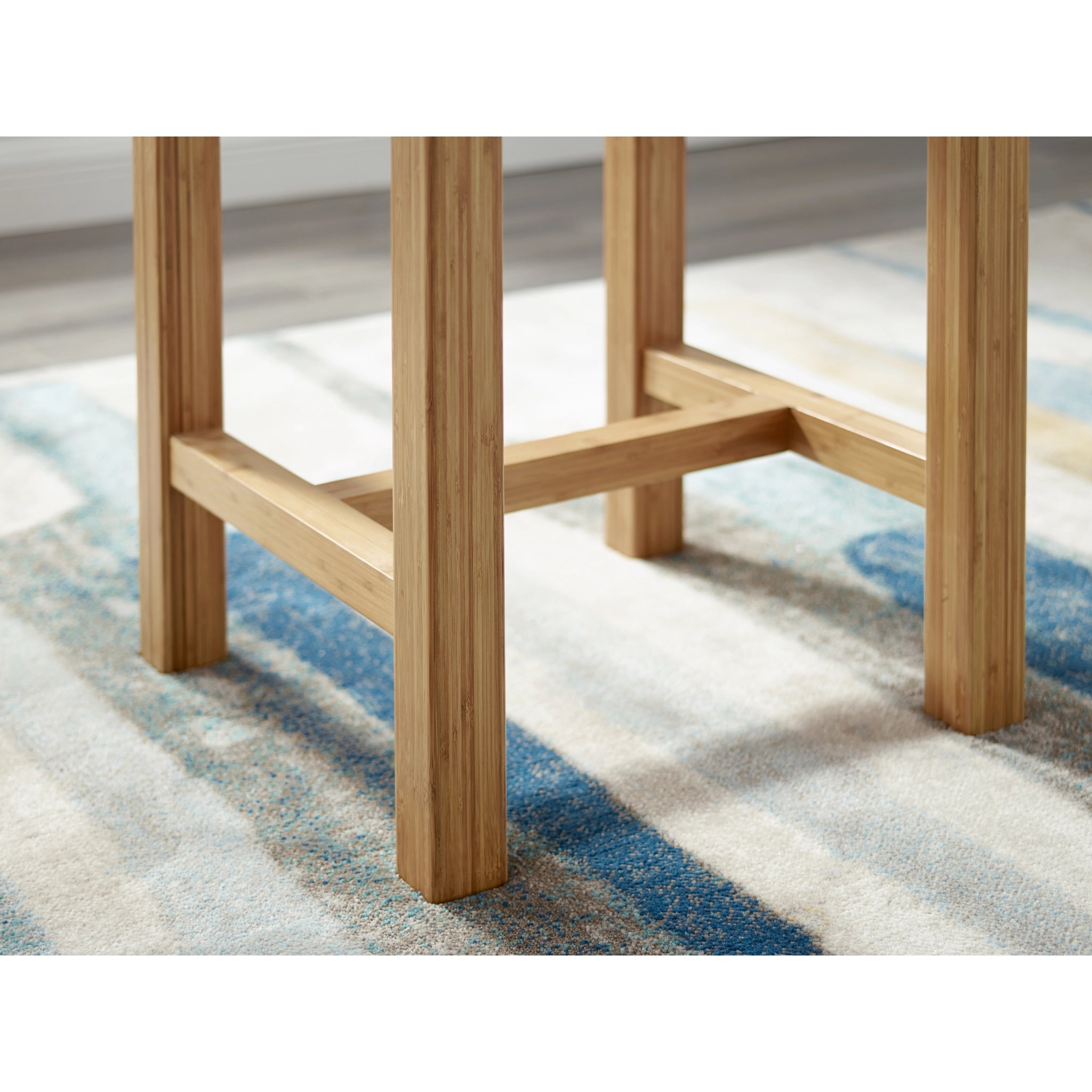36" Solid Bamboo Tulip Square Counter Height Table, Caramelized by Greenington image 5