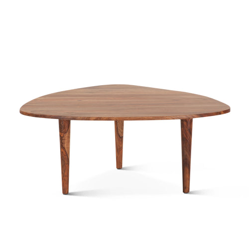 37" Natural Wood Coffee Table for Living Room