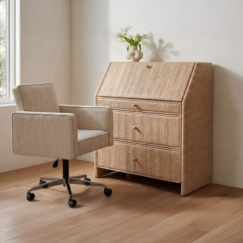 38" Natural Oak Secretary Desk (ET-1002-24) by Moe's Home Collection