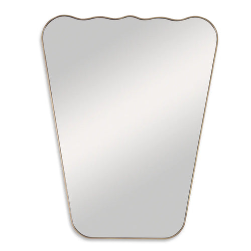 38" Wavy Mirror - Antiqued Brass by Ambella Home