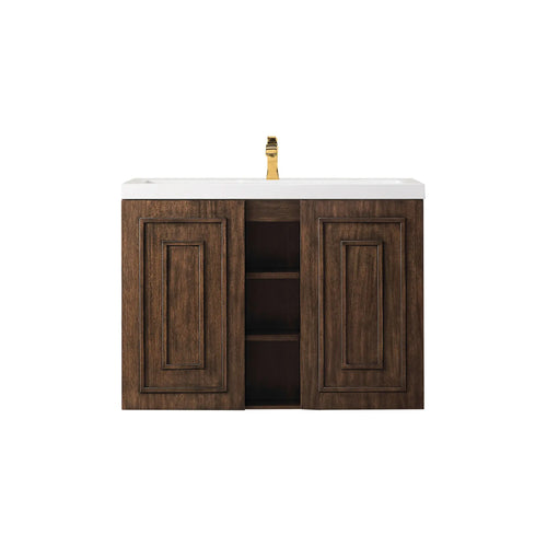 39.5" Alicante Single Vanity in Mid-Century Acacia by James Martin Vanities