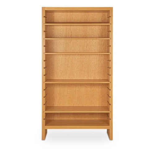 39" Natural Oak Open Bookcase 72" (TU-1005-24) by Moe's Home Collection