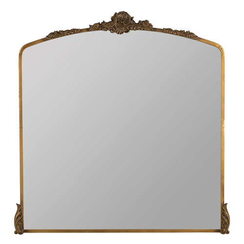 40x42" Gold Metal Ornate Mantle Mirror